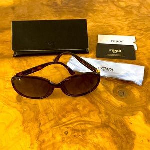 Authentic Fendi sunglasses with case and COA